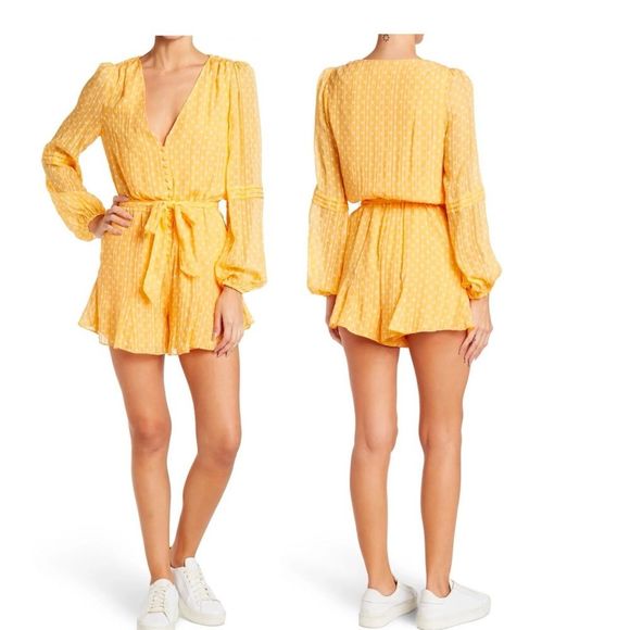 Jonathan Simkhai Pants - JONATHAN SIMKHAI Caroline Silk Polka Dot Romper Jumper BNWT